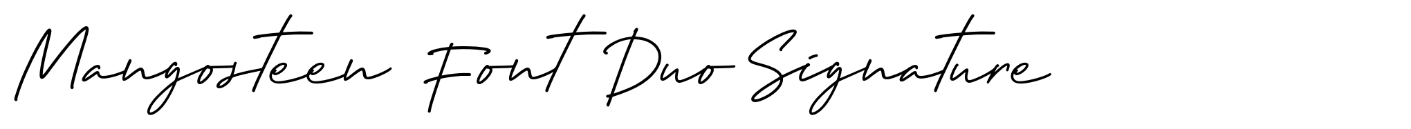 Mangosteen Font Duo Signature image